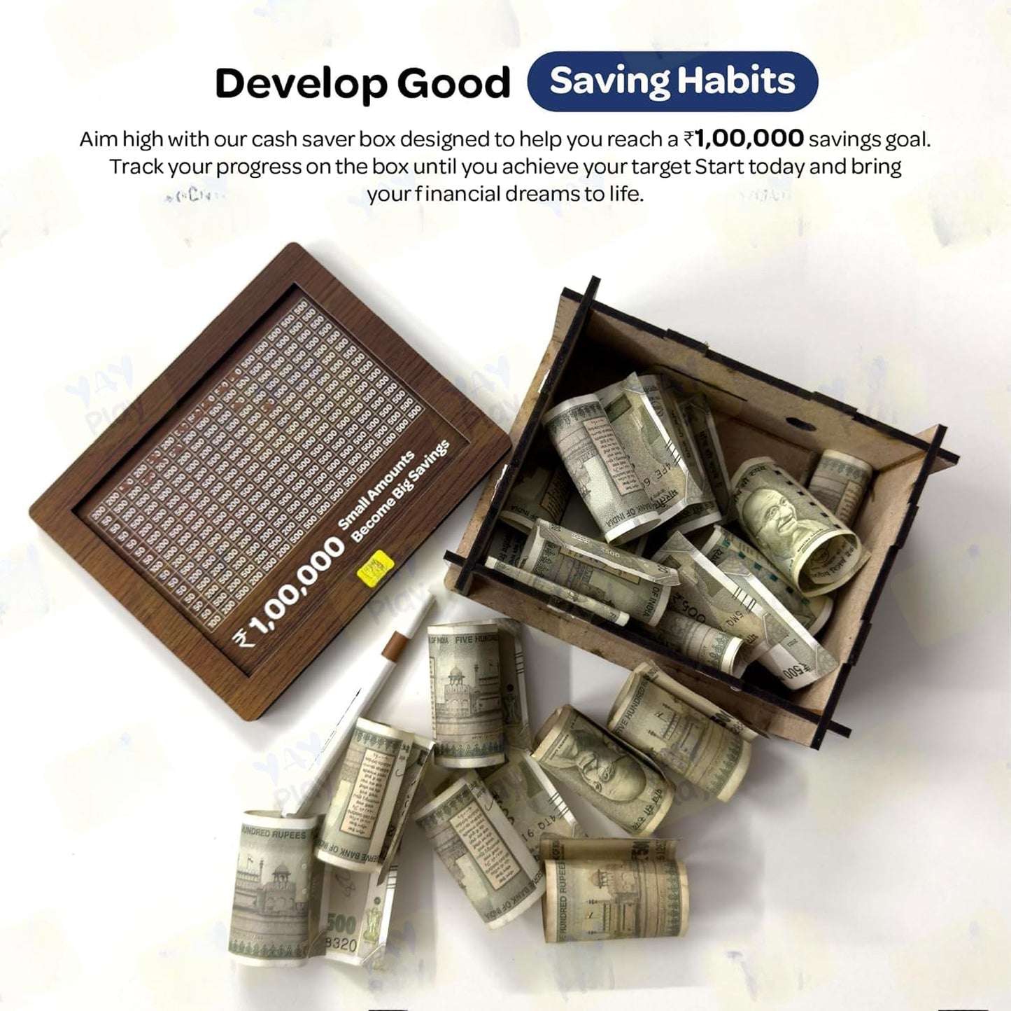 Money Savings Challenge Box - Piggy Bank