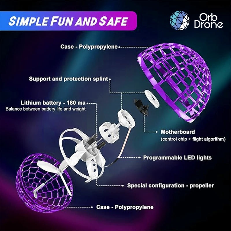 OrbDrone - Flying Orb Pro Spinner Mini Drone