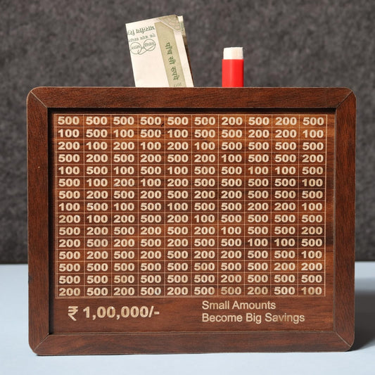 Money Savings Challenge Box - Piggy Bank
